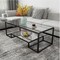 Side End Table Shelf Living RoomOffice Furniture Modern Metal Glass Coffee Table